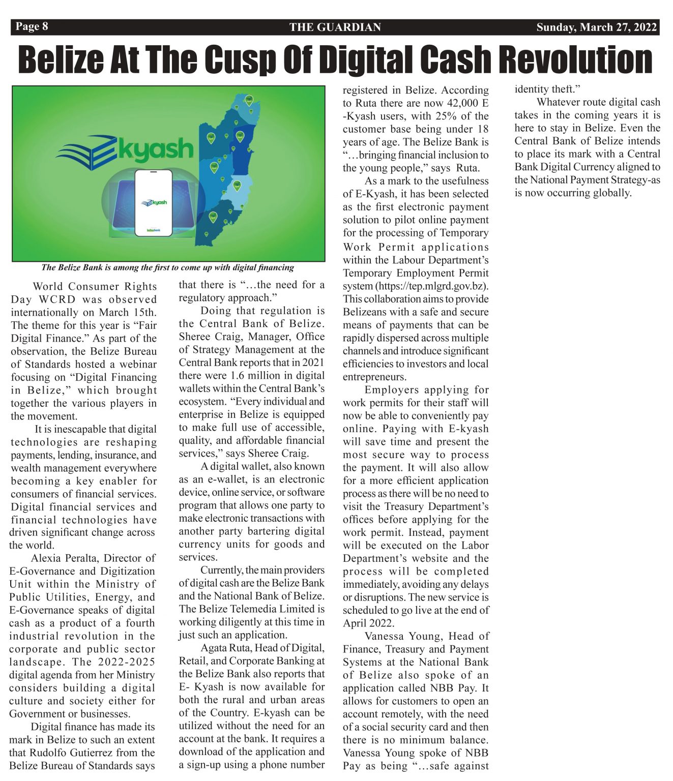 EKyashBelize’s First Digital Wallet Belize Bank